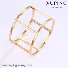 51665 Promotional fashion high quality special shape saudi gold bangle jewelry for women